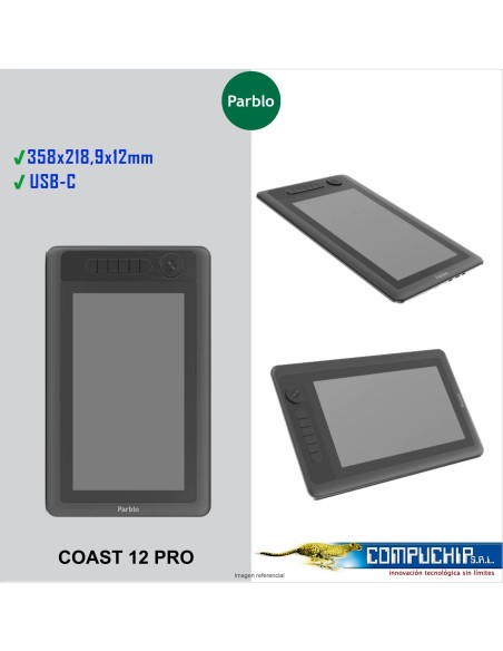 TABLETA GRÁFICA PARBLO INTANGBO COAST 12 PRO FULL HD 11.6".