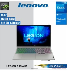 Notebook Lenovo Legion 5 15IAH7 15.6" FHD IPS Core i7-12700H 1.7/4.7GHz 16GB DDR5-4800
