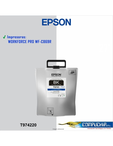 BOLSA DE TINTA EPSON T974 NEGRO