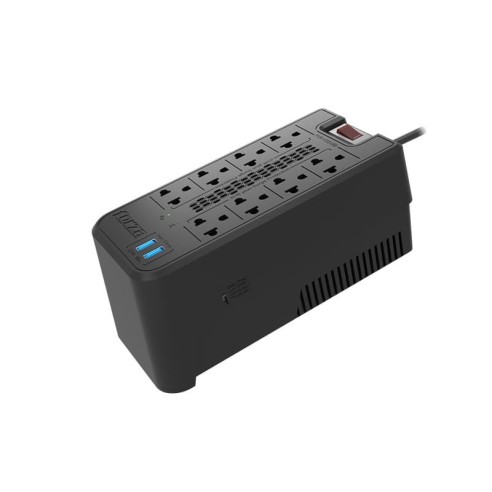ESTABILIZADOR FORZA FVR-1222 ,1200 VA, 8 TOMAS, 2 PUERTOS USB