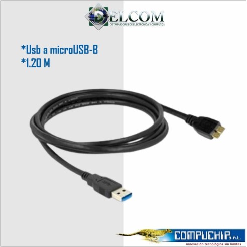 CAble USB 3.0 DELCOM para Disco duro externo