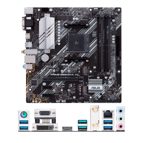 Motherboard Asus PRIME B550M-A AC, Chipset AMD B550, Socket AMD AM4, mATX