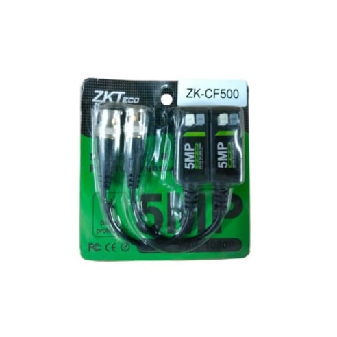 BALUN 4K ZKTECO, MACHO Y HEMBRA (PAR), PASIVO, 5MP