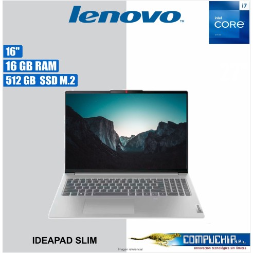 Notebook Lenovo IdeaPad Slim 5 16" WUXGA IPS Core i7-13620H 2.40/4.90GHz 16GB LPDDR5-5200