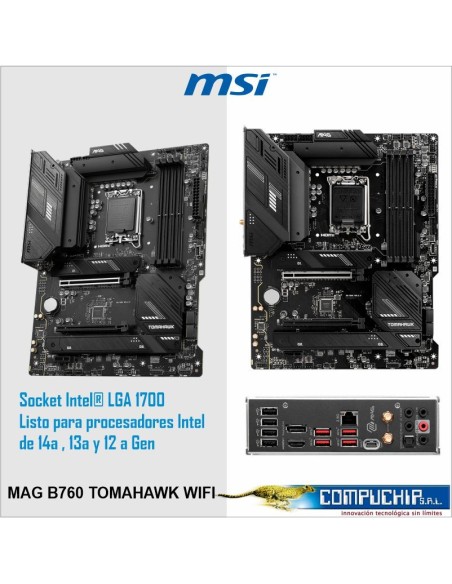 Motherboard MSI MAG B760 TOMAHAWK WIFI, Chipset Intel B760, LGA1700, HDMI, DP, ATX