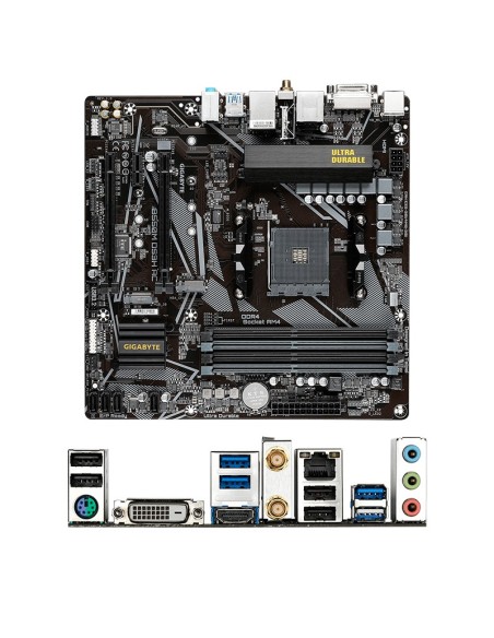 Motherboard Gigabyte B550M DS3H AC (rev. 1.5) Chipset AMD B550, Socket AM4, Micro ATX