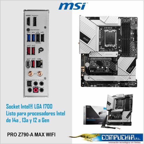 Motherboard MSI PRO Z790-A MAX WIFI, Chipset Intel Z790, LGA1700, HDMI, DP, ATX