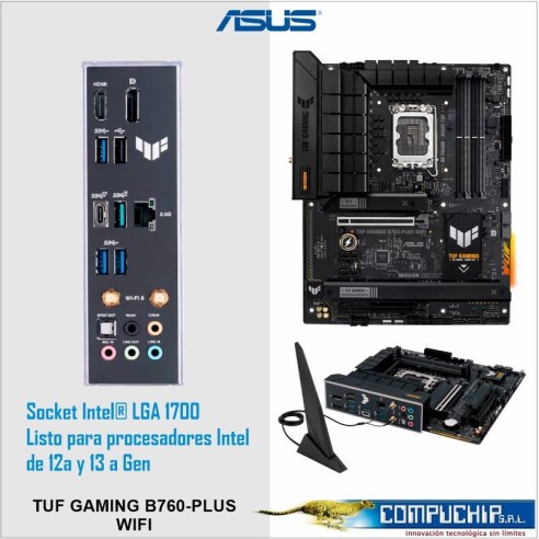 Motherboard ASUS TUF GAMING B760-PLUS WIFI, Chipset Intel B760, LGA1700, ATX