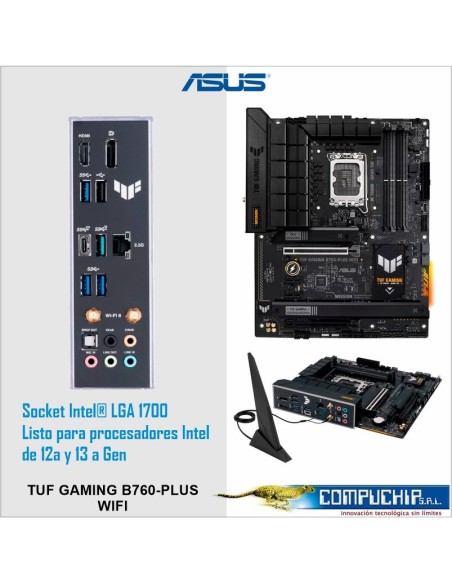 Motherboard ASUS TUF GAMING B760-PLUS WIFI, Chipset Intel B760, LGA1700, ATX