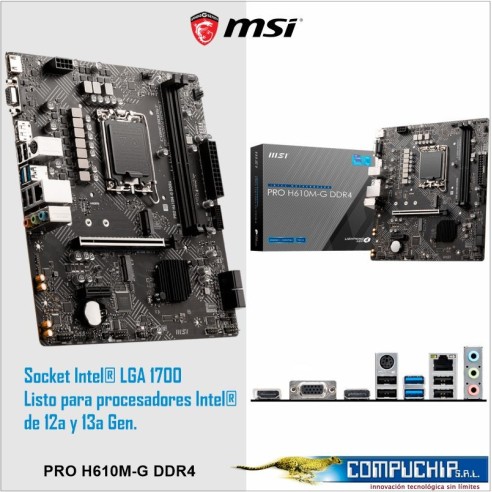 Motherboard MSI PRO H610M-G DDR4, Chipset Intel H610, LGA1700, mATX