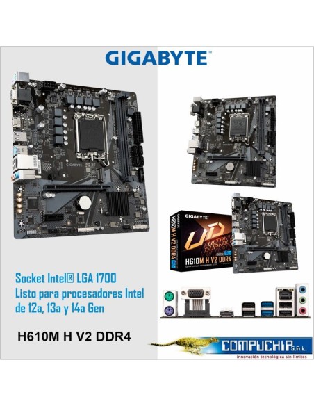 Motherboard Gigabyte H610M H V2 DDR4 (rev. 1.0) Chipset Intel H610, LGA1700, Micro ATX