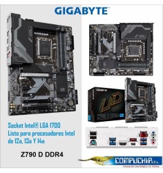 Motherboard Gigabyte Z790 D DDR4 (rev. 1.0) Chipset Intel Z790, LGA1700, ATX