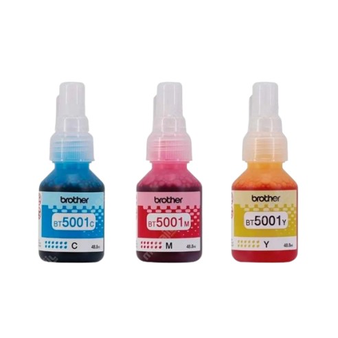 TINTA BROTHER BT5001 CIAN, MAGENTA, AMARILLO DCP-T300W/500W/700W