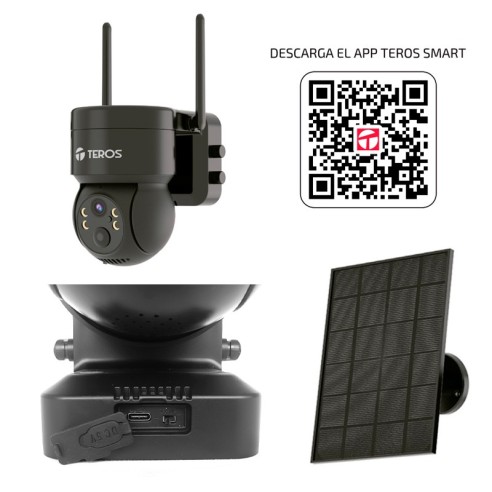 CÁMARA SMART SOLAR TEROS, RESOLUCIÓN 3MP,WIFI