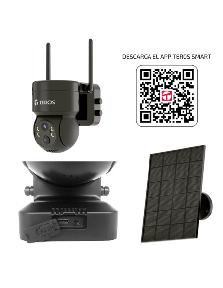 CÁMARA SMART SOLAR TEROS, RESOLUCIÓN 3MP,WIFI
