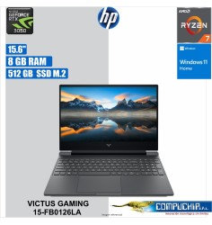 Notebook HP Victus Gaming 15-fb0126la 15.6" FHD IPS Ryzen 7 5800H 3.2/4.4GHz 8GB DDR4-3200