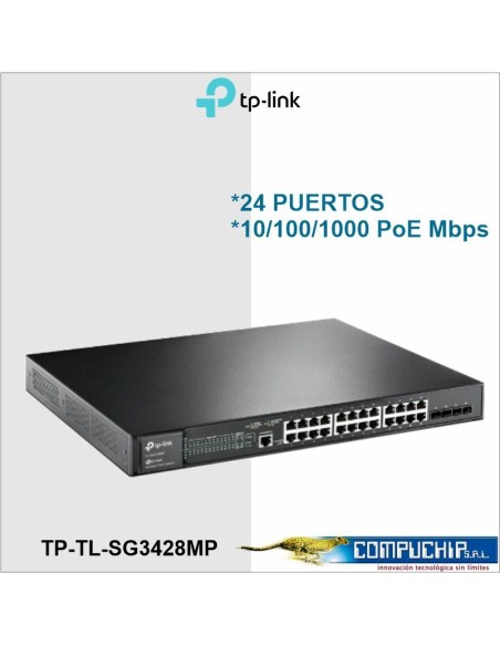 SWITCH TP LINK -TL-SG3428MP 28P GIGABIT ADM CON 24P POE+