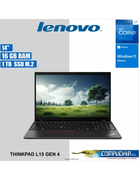 Notebook Lenovo ThinkPad L15 Gen 4, 15.6" FHD IPS Core i7-1355U 1.7/5.0GHz, 16GB DDR4-3200