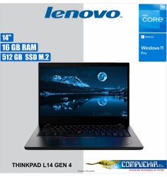 Notebook Lenovo ThinkPad L14 Gen 4, 14" FHD IPS Core i5-1335U 1.3/4.6GHz 16GB DDR4-3200MHz