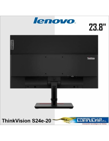 Monitor Lenovo ThinkVision S24e-20, 23.8" 1920x1080 VA, HDMI, VGA, Audio Out