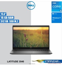 Notebook Dell Latitude 3540 15.6" FHD IPS LED Core i5-1335U hasta 4.6GHz 16GB DDR4-3200MHz