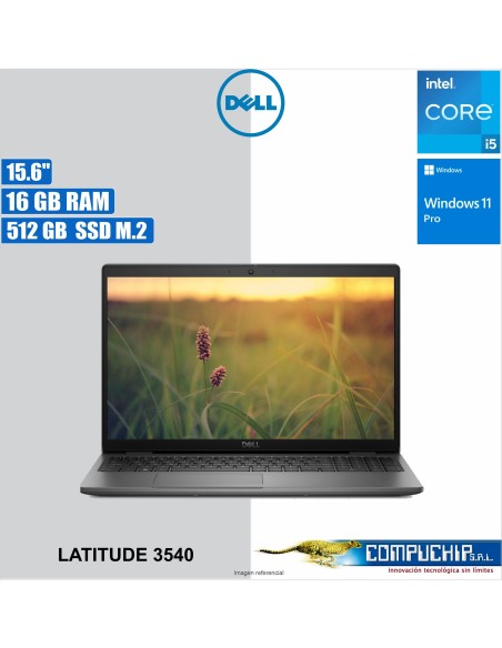 Notebook Dell Latitude 3540 15.6" FHD IPS LED Core i5-1335U hasta 4.6GHz 16GB DDR4-3200MHz