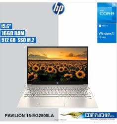 Notebook HP Pavilion Laptop 15-eg2500la, 15.6" FHD, Core i5-1235U hasta 4.40GHz, 16GB DDR4