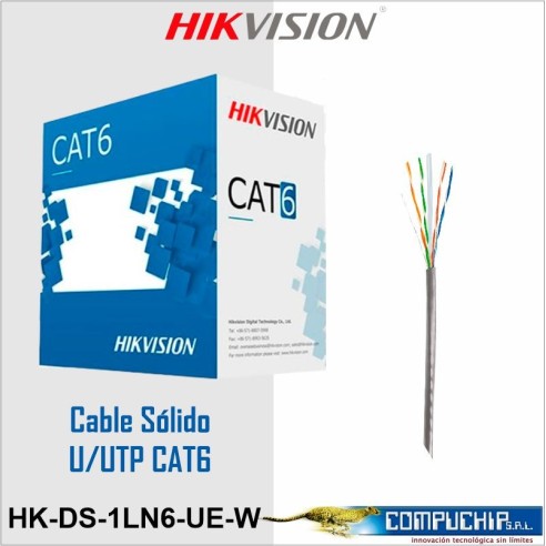 ROLLO DE CABLE 4 PARES INTERIOR CAT6
