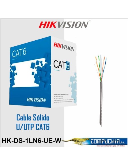 ROLLO DE CABLE 4 PARES INTERIOR CAT6