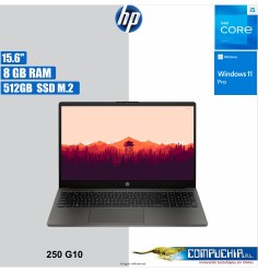 Notebook HP 250 G10, 15.6" LED HD SVA Core i5-1335U 1.30/4.60GHz 8GB (1x8GB) DDR4-3200MHz