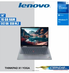 Notebook Lenovo ThinkPad X1 Yoga, 14" WUXGA IPS Core i7-1355U 1.7/5.0GHz 16GB LPDDR5-6400