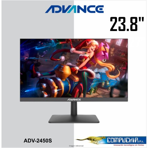 Monitor Advance ADV-2450S, 23.8" IPS, 1920x1080, Full HD, HDMI, DP, SPEAKER