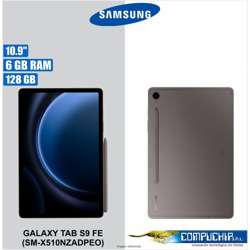 Tablet Samsung Galaxy Tab S9 FE (SM-X510NZADPEO) LCD PLS 10.9" 2304x1440 (WUXGA+)