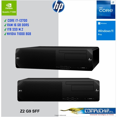 Workstation HP Z2 G9 SFF Core i7-13700 2.10/5.10GHz 16GB (1x16GB) DDR5-4800MHz UDIMM NECC