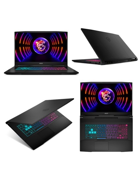 Notebook MSI Katana 17 B13VFK 17.3" FHD IPS 144Hz Core i7-13620H hasta 4.9G 16GB DDR5-5200