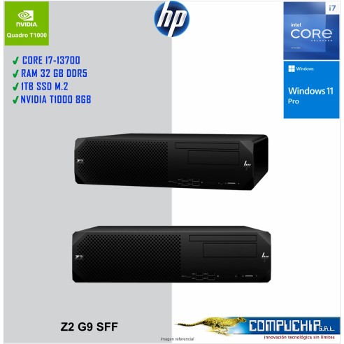 Workstation HP Z2 G9 SFF Core i7-13700 2.10/5.10GHz 32GB  DDR5-4800MHz UDIMM NECC