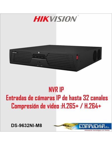 NVR 32CH HASTA 8HDD HDMI H264