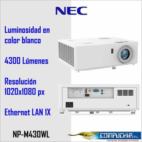 PROYECTOR NEC NP-M430WL, 4300 LUMENES,