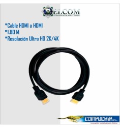 CABLE HDMI a HDMI 1.8mts DELCOM UHD 4K|2K