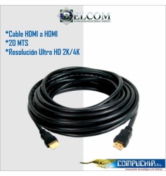 CABLE HDMI a HDMI 20mts DELCOM UHD 4K/2K