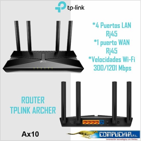 ROUTER TP LINK AX1500 WI FI 6 TP-ARCHER-AX10
