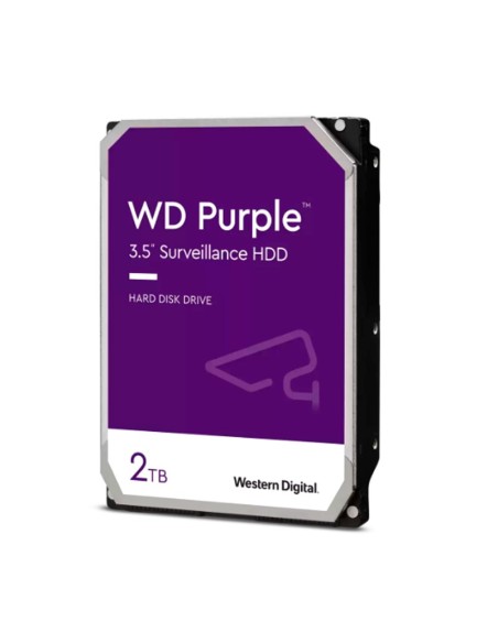 Disco duro Western Digital WD Purple, 2TB, SATA 6.0 Gb/s, 64MB Cache, 5400 rpm, 3.5".