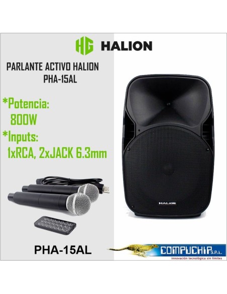 PARLANTE ACTIVO HALION PHA-15AL