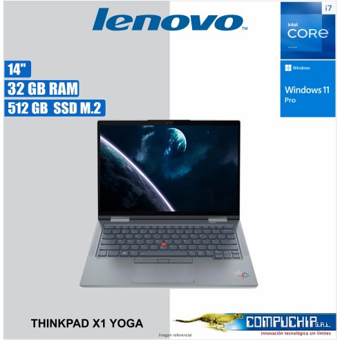 Notebook Lenovo ThinkPad X1 Yoga, 14" WUXGA IPS Core i7-1355U 1.7/5.0GHz 32GB LPDDR5-6000