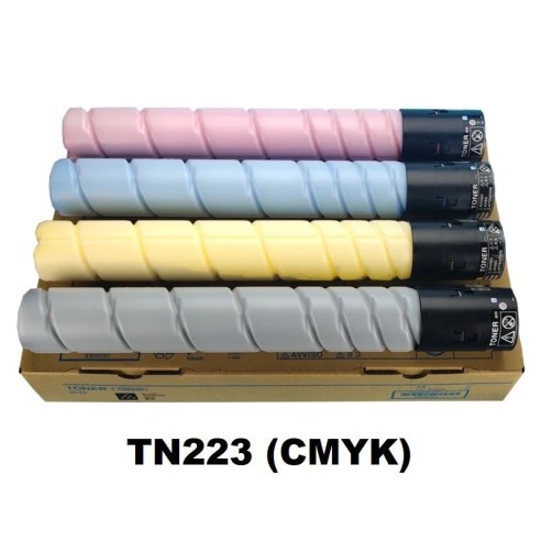 TONER KONICA MINOLTA TN-223K  BIZHUB , CYAN, MAGENTA, AMARILLO