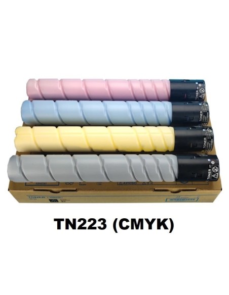 TONER KONICA MINOLTA TN-223K  BIZHUB , CYAN, MAGENTA, AMARILLO