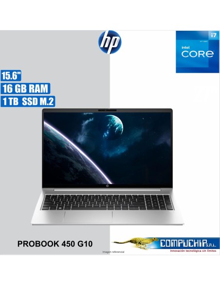 Notebook HP ProBook 450 15.6" LCD LED FHD UWVA, Core i7-1355U 1.70/5.00GHz, 16GB DDR4-3200