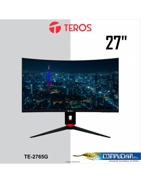 Monitor Teros TE-2765G, 27", VA, Curvo, 165hz, 2560x1440 QHD, HDMI / DP / AUDIO 3.5mm