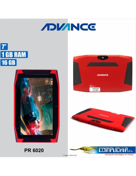 Tablet Advance Prime PR6020, 7" 1024x600, Android 8.1, 3G, SIM, 16GB, RAM 1GB.