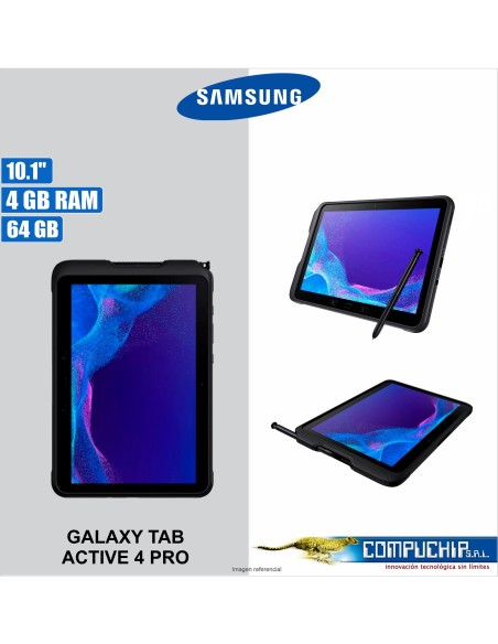 Tablet Samsung Galaxy Tab Active 4 Pro, 10.1" TFT LCD 1920 x 1200 (WUXGA) - SM-T636BZKLPEO